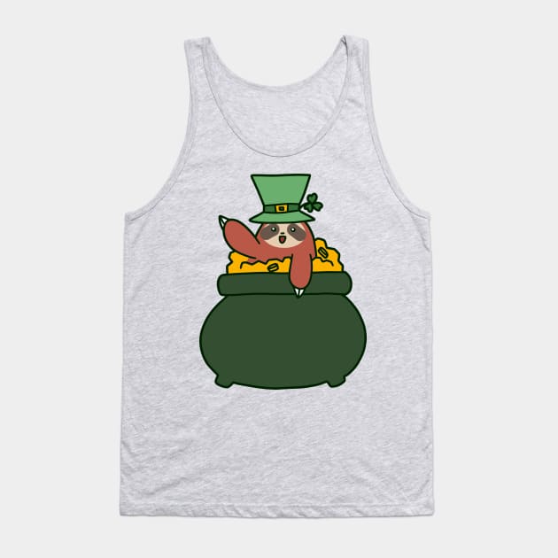 Sloth Pot of Gold Tank Top by saradaboru